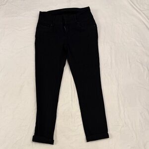 BAMBOO Women's Black Ankle Jeans